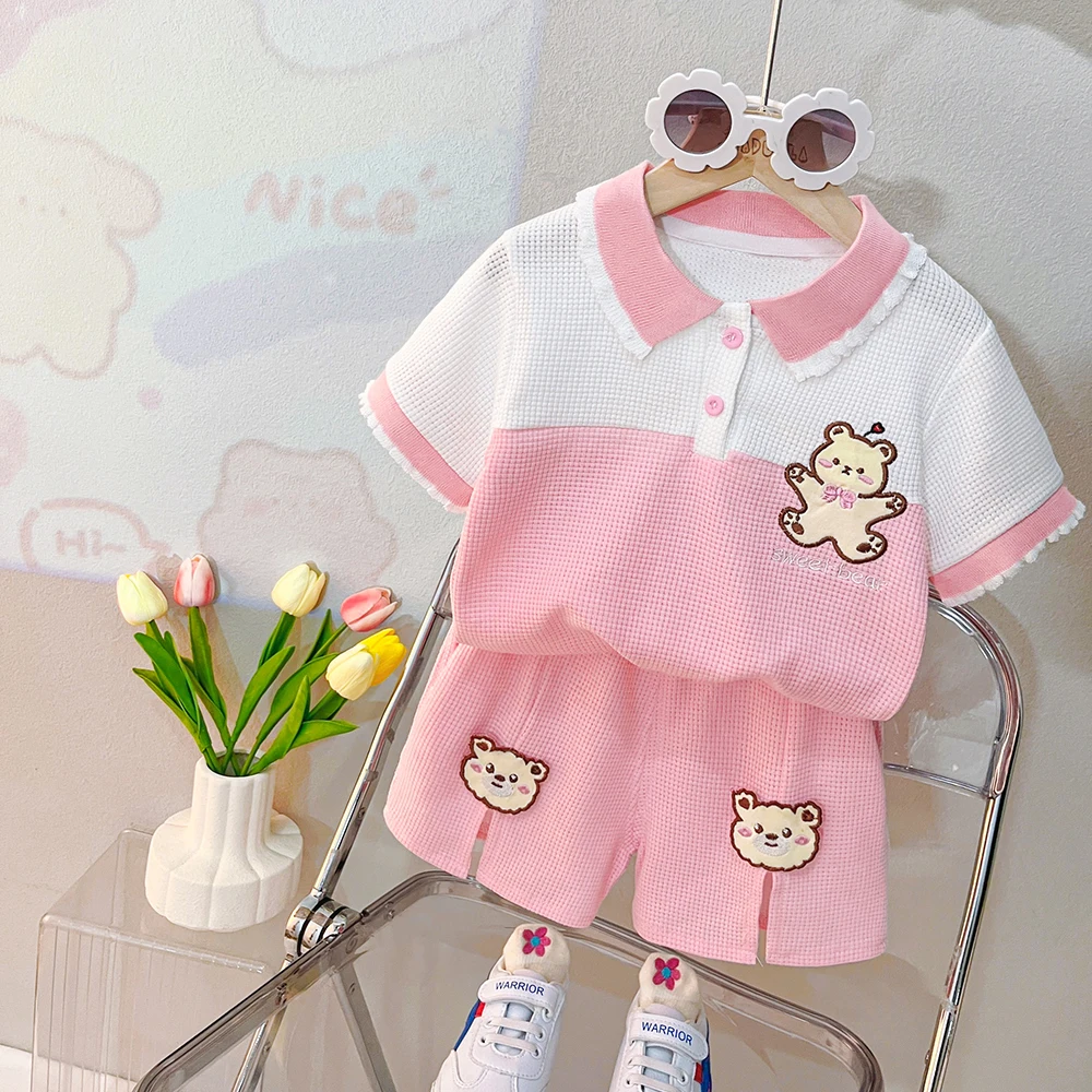Baby Clothing Hong Kong - Camiseta de verano para niñas, pantalones