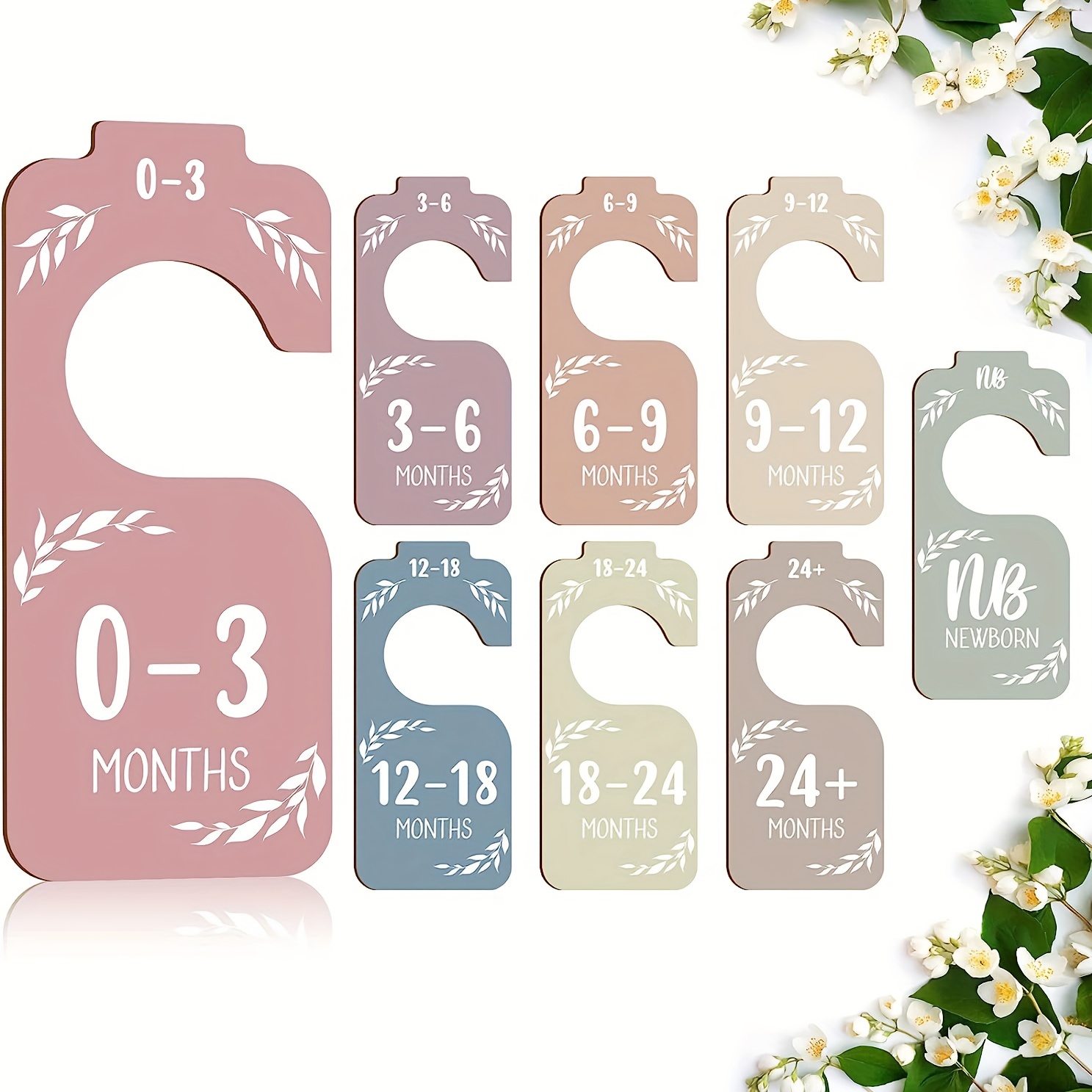 Baby Clothing Wardrobe - 8 divisores de armario de bebé