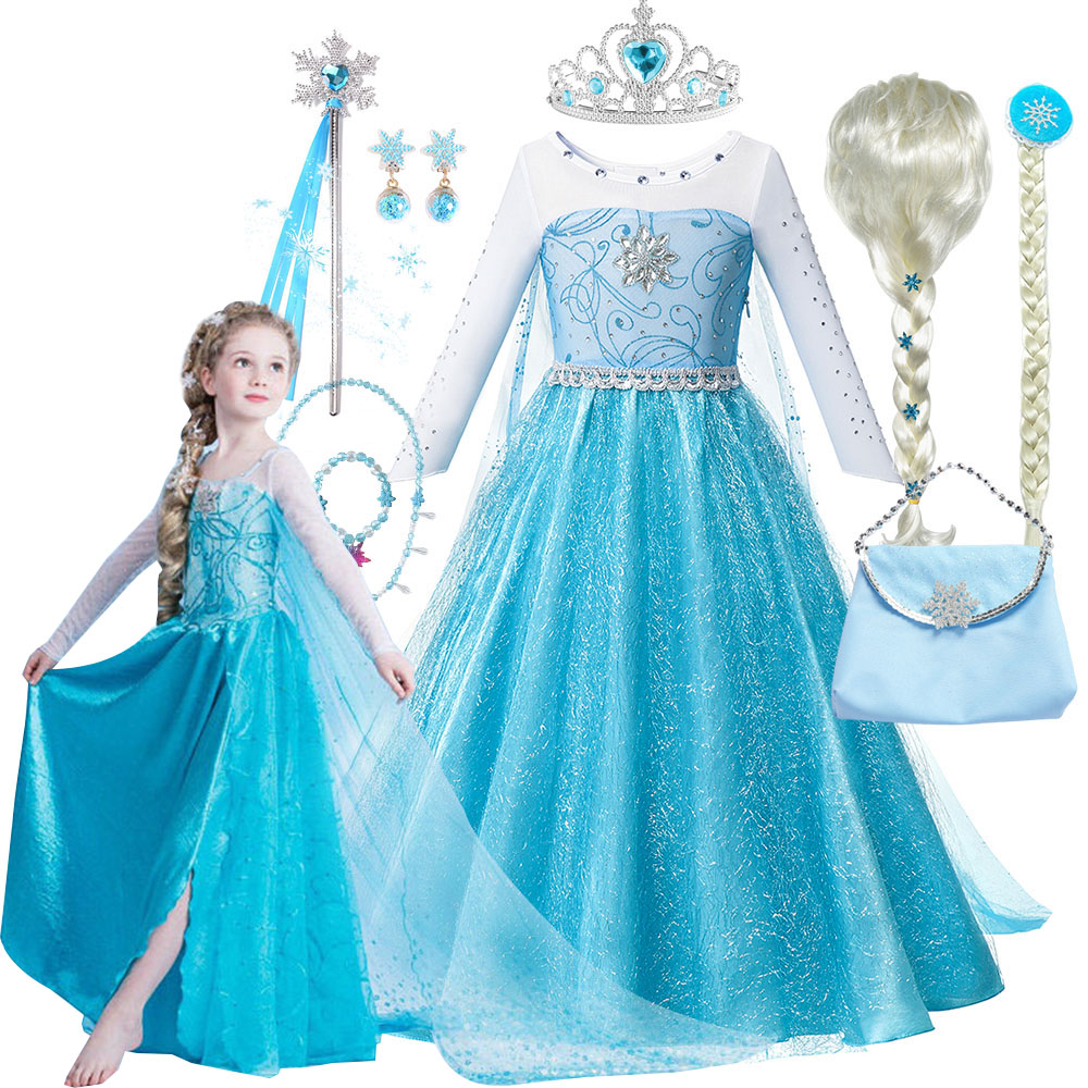 Baby Clothing For Girls - Disfraz de princesa Elsa para niña,