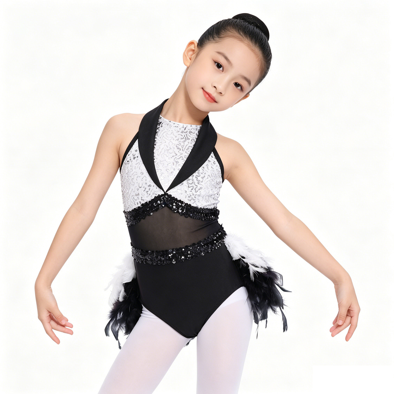 Baby Clothing Size - Chicas adolescentes sin mangas lentejuelas malla