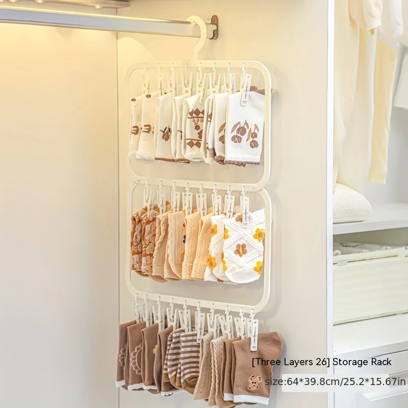 Baby Clothing Drying Rack - Perchero Multiclip para Bebés, Secador de