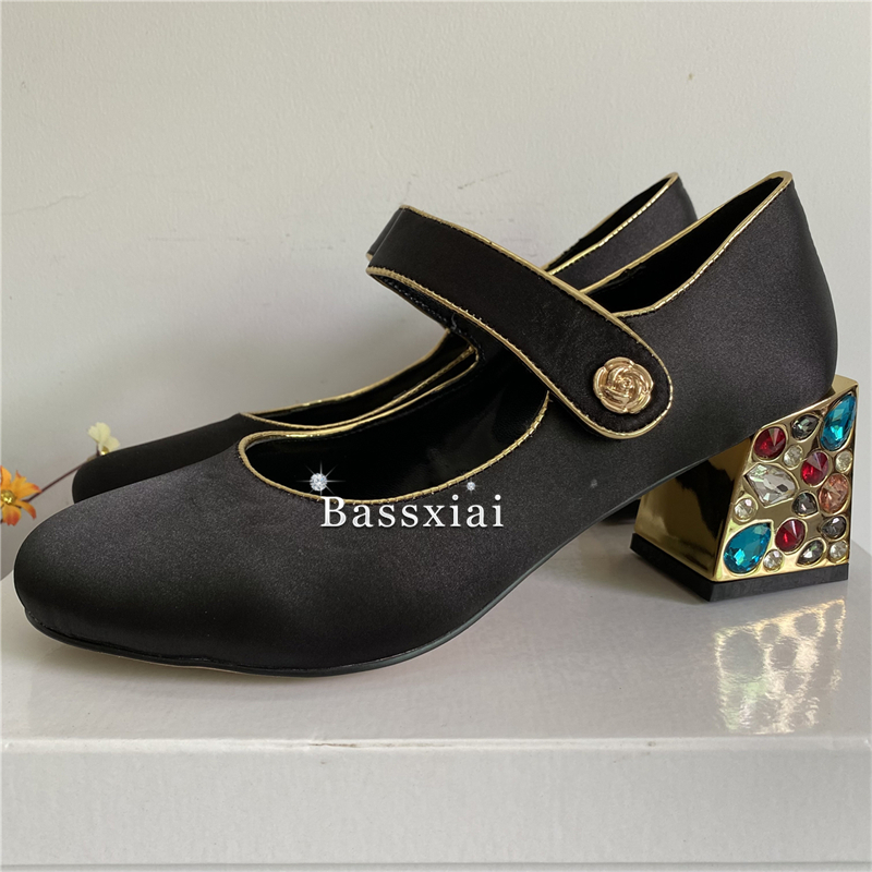 Zapatos de tacón alto cuadrado - Baby Clothing Size reseña y precio