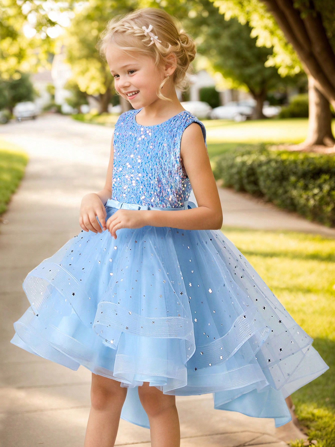 Vestido de Princesa con Lentej - Baby Clothing For Girls reseña y precio