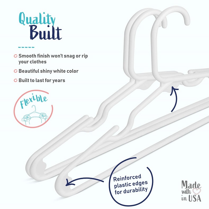 Juego de 20 perchas de plástic - Baby Clothing Wardrobe reseña y precio