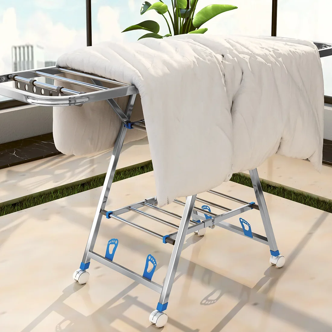 Perchero de secado de acero in - Baby Clothing Drying Rack reseña y precio