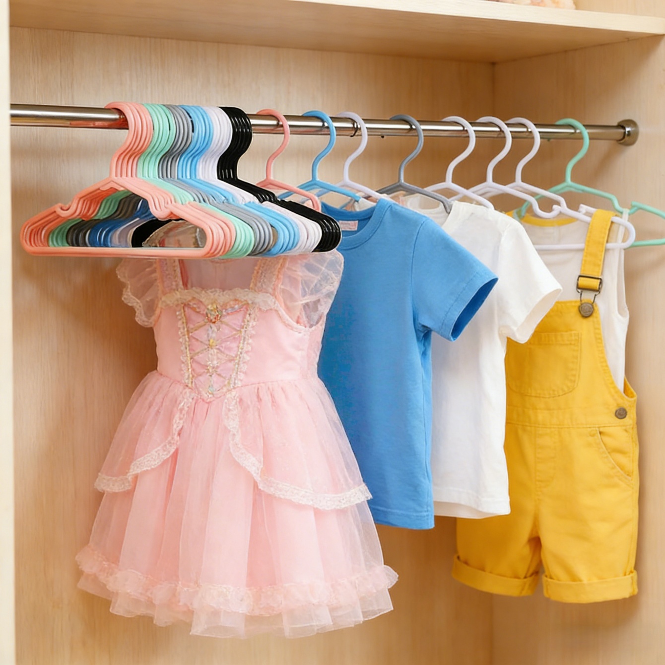 Perchas de ropa antideslizante - Baby Clothing Wardrobe reseña y precio