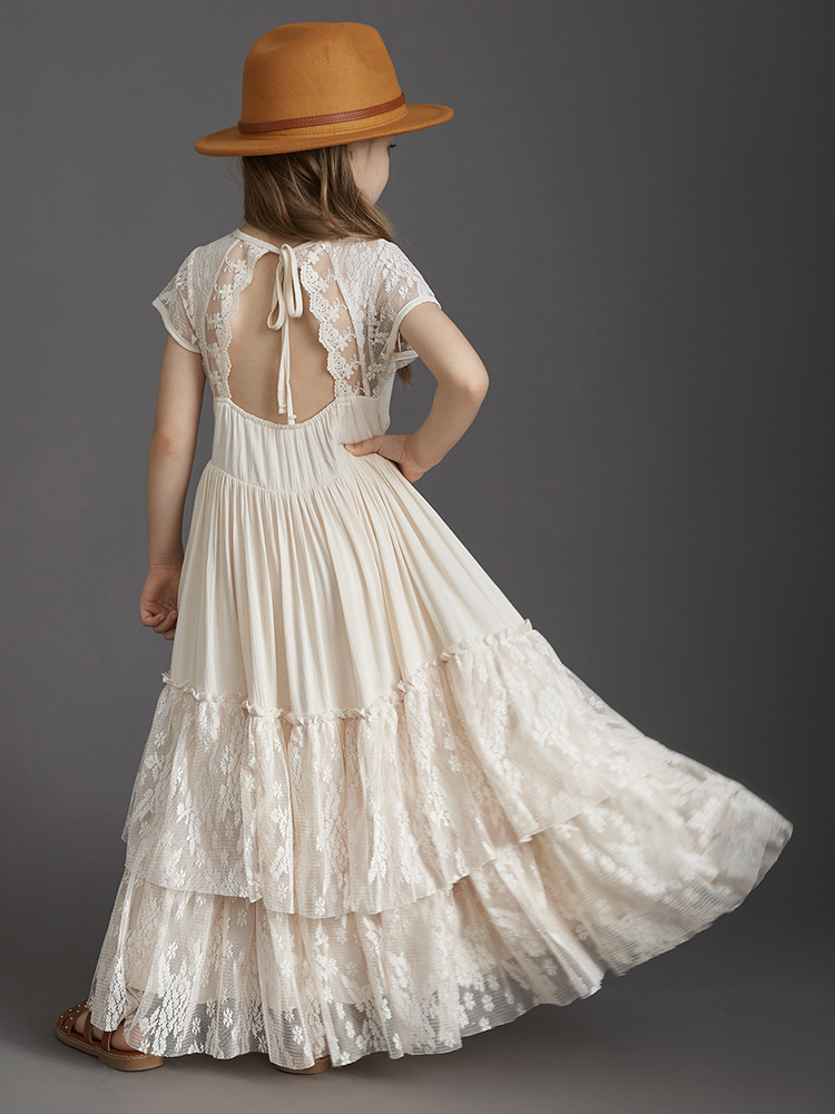 Vestidos largos de encaje de m - Baby Clothing For Girls reseña y precio